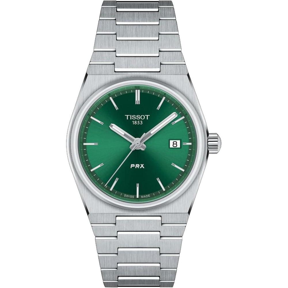 imageTissot PRX Swiss Quartz Unisex Watch Green Dial Stainless Steel 35 mm Case T1372101108100