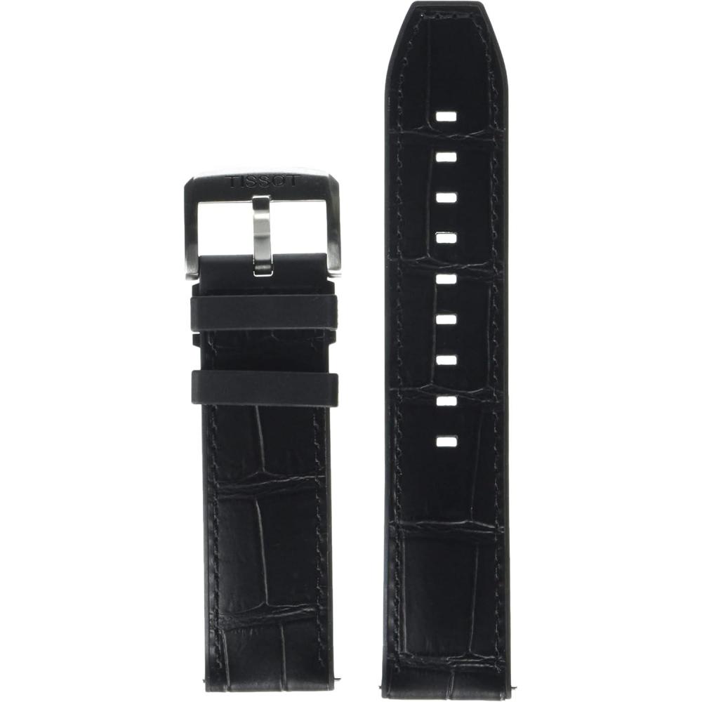 imageTissot T852046761 22mm Lug Black Leather Strap
