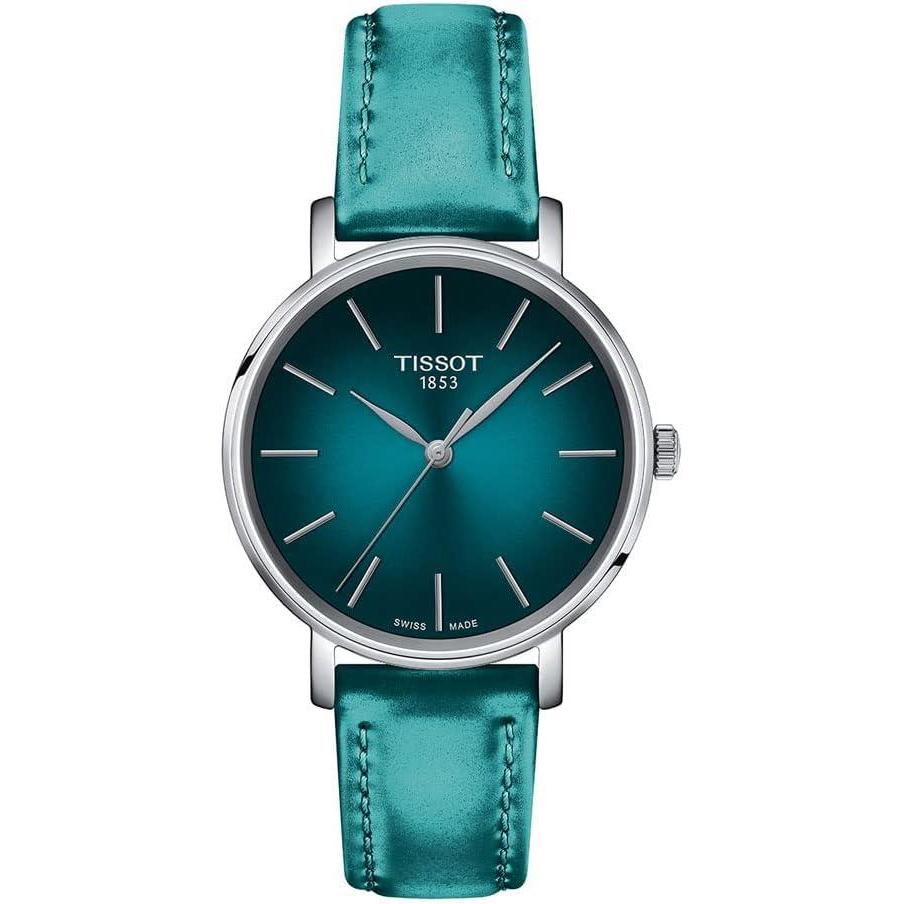 imageTissot Womens Everytime Lady 316L Stainless Steel case Quartz Watch Turquoise Synthetic 16 T1432101709100