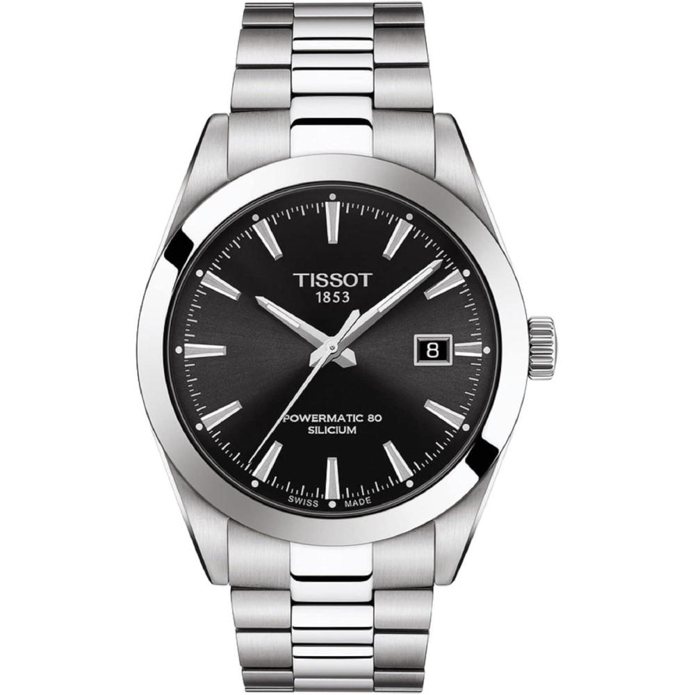 imageTissot mens Gentleman Stainless Steel Dress Watch Grey T1274071105100