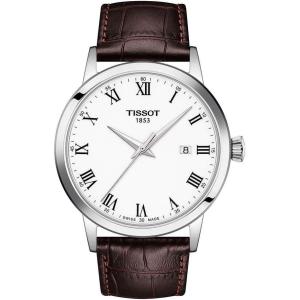Tissot Mens Classic Dream Stainless Steel Dress Watch(Brown)