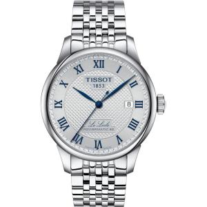 Tissot Mens Le Locle Powermatic 80 20th Anniversary 316L Stainless Steel case Automatic Watches, Grey, Stainless Steel, 19 (T0064071103303)