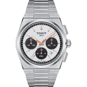 Tissot Mens PRX Automatic Chronograph 316L Stainless Steel case Automatic Watches, Grey, Stainless Steel, 13 (T1374271101100)