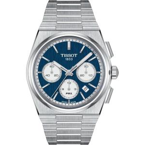 Tissot Mens PRX Automatic Chronograph 316L Stainless Steel case Automatic Watches, Grey, Stainless Steel, 13 (T1374271104100)