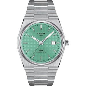 Tissot Mens PRX Powermatic 80 316L Stainless Steel case Automatic Watches, Grey, Stainless Steel, 12 (T1374071109101)