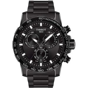 Tissot Mens Supersport Chrono Stainless Steel Casual Watch(Black)