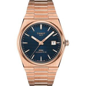 Tissot PRX Powermatic 80, Swiss Automatic Watch for Men, Rose Gold 40mm Watch, T1374073304100