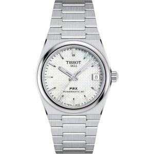 Tissot PRX Swiss Automatic Unisex Watch, Mother of Pearl Dial, Stainless Steel, 35 mm Case, T1372071111100