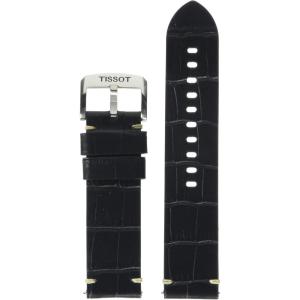 Tissot T852046775 22mm Lug Black Leather Strap