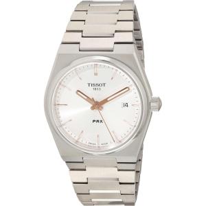 Tissot Unisex PRX 35mm 316L Stainless Steel case Quartz Watch, Grey, Stainless Steel, 11 (T1372101103100)