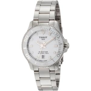 Tissot Unisex Seastar 1000 36mm 316L Stainless Steel case Quartz Watch, Grey, Stainless Steel, 18 (T1202101101100)