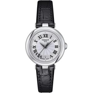 Tissot Womens Bellissima Small Lady 316L Stainless Steel case Quartz Watch, Black, Leather, 4 (T1260101601300)