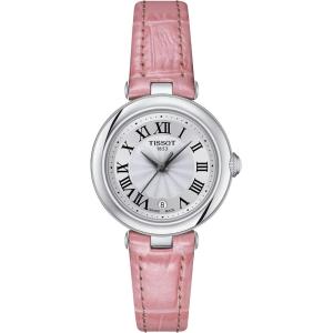 Tissot Womens Bellissima Small Lady 316L Stainless Steel case Quartz Watch, Pink, Leather, 4 (T1260101601301)