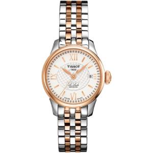 Tissot womens Le Locle Stainless Steel Dress Watch Rose Gold 5N,Grey T41218333